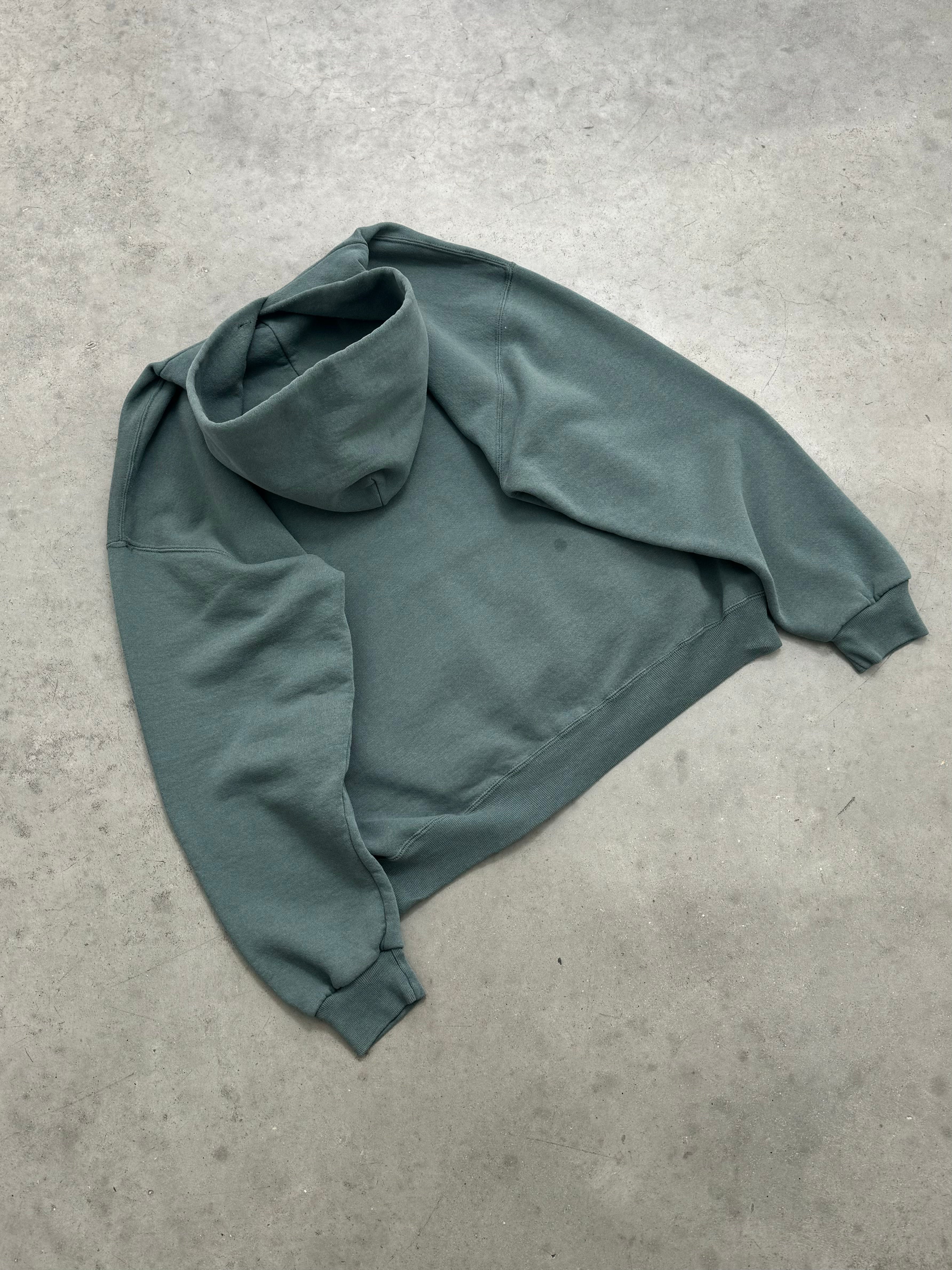 FADED MOSS GREEN RUSSELL HOODIE - 1990S