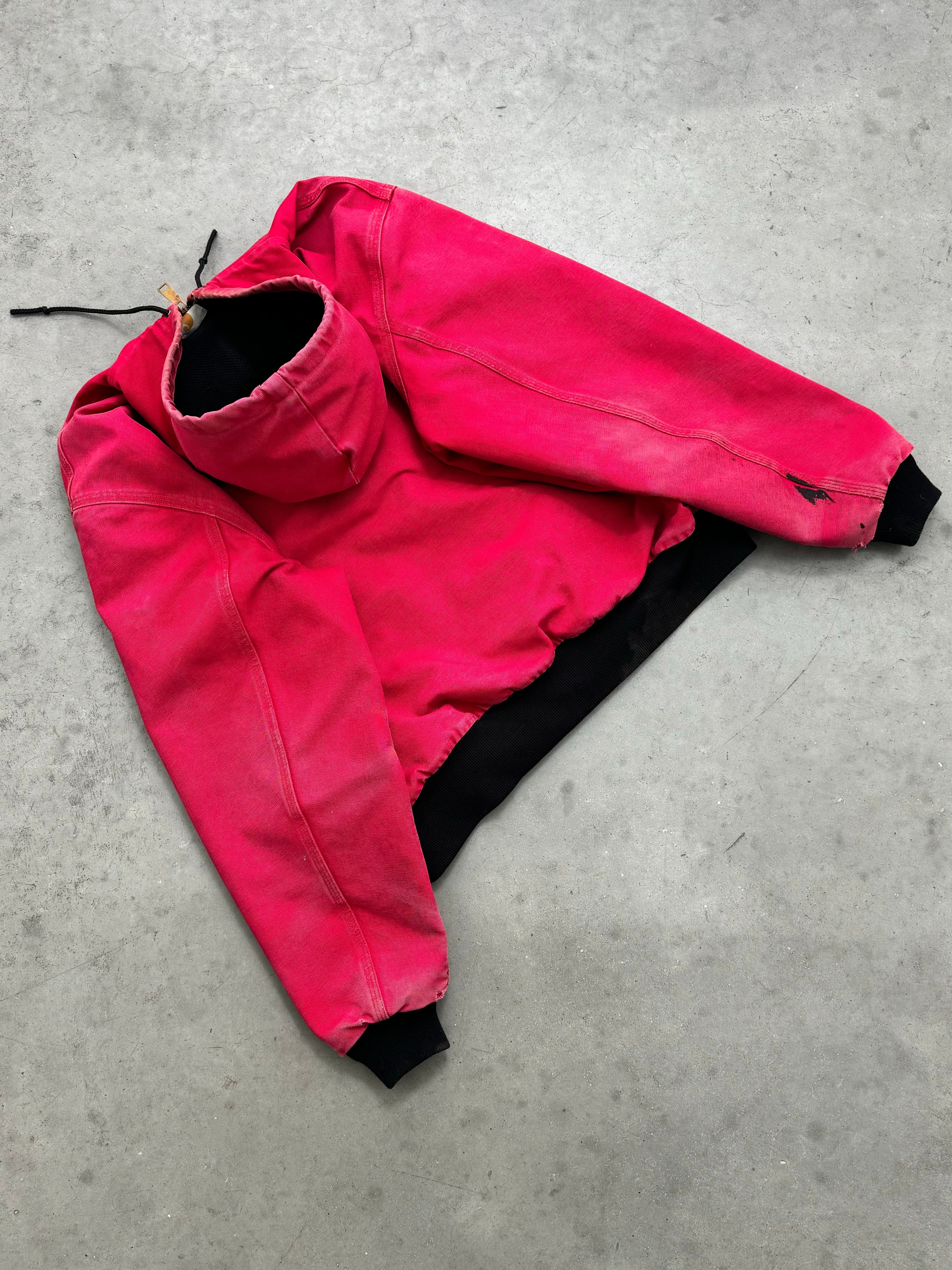 FADED CHERRY RED CARHARTT ACTIVE JACKET - 1980S