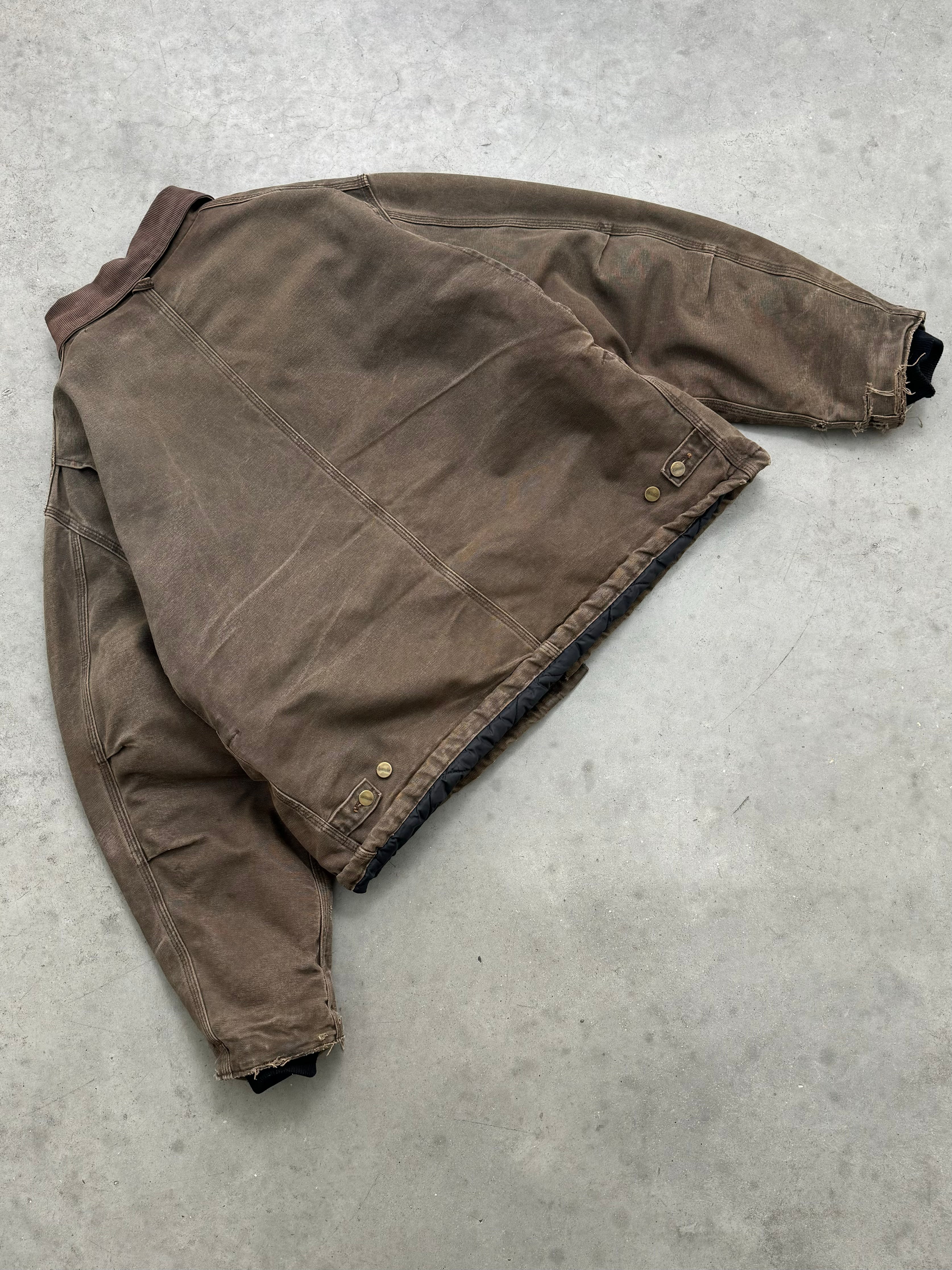 FADED MUD BROWN CARHARTT ARCTIC JACKET - 1990S