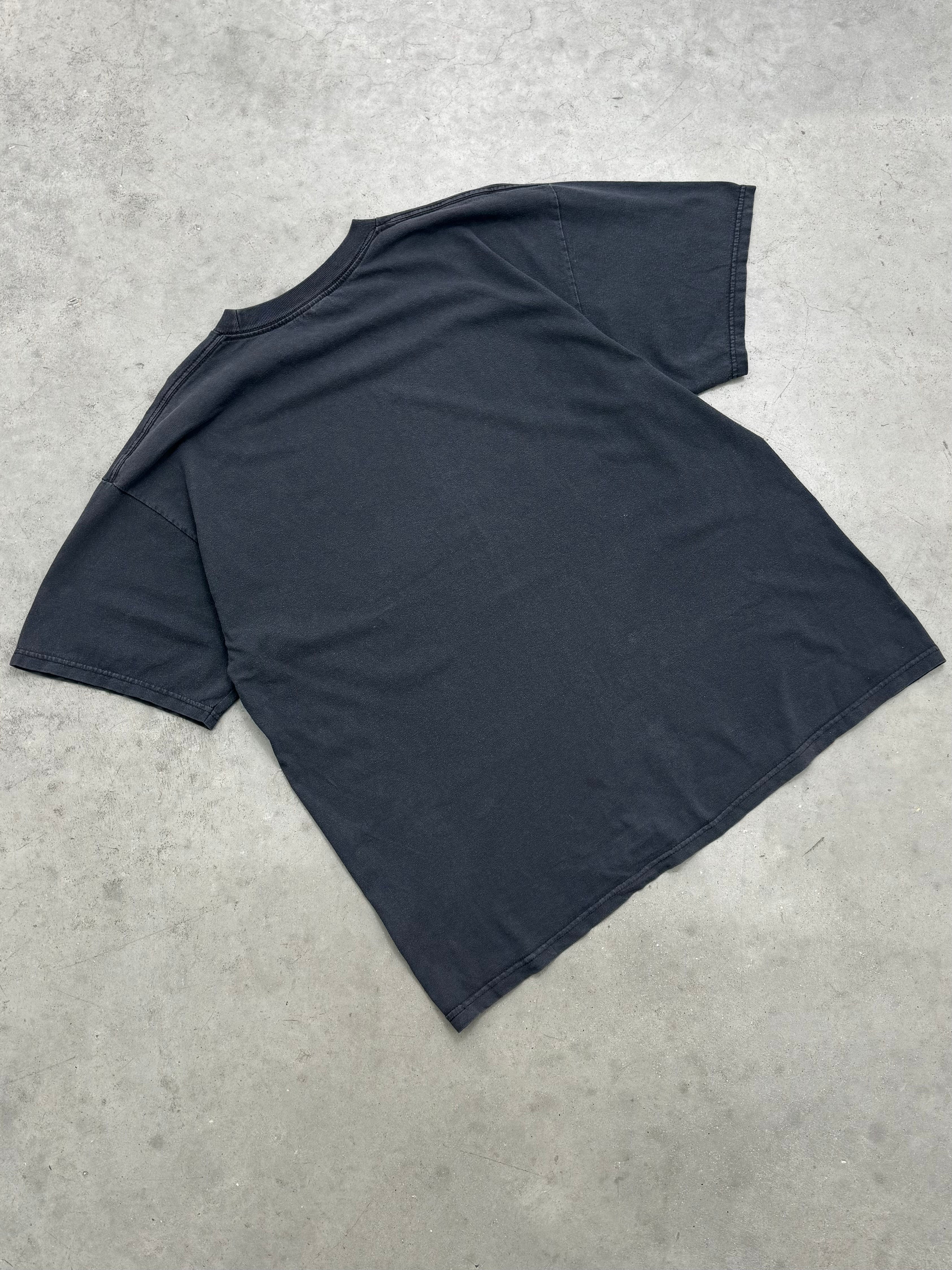 FADED BLACK SKULL PRINT TEE - 2000S