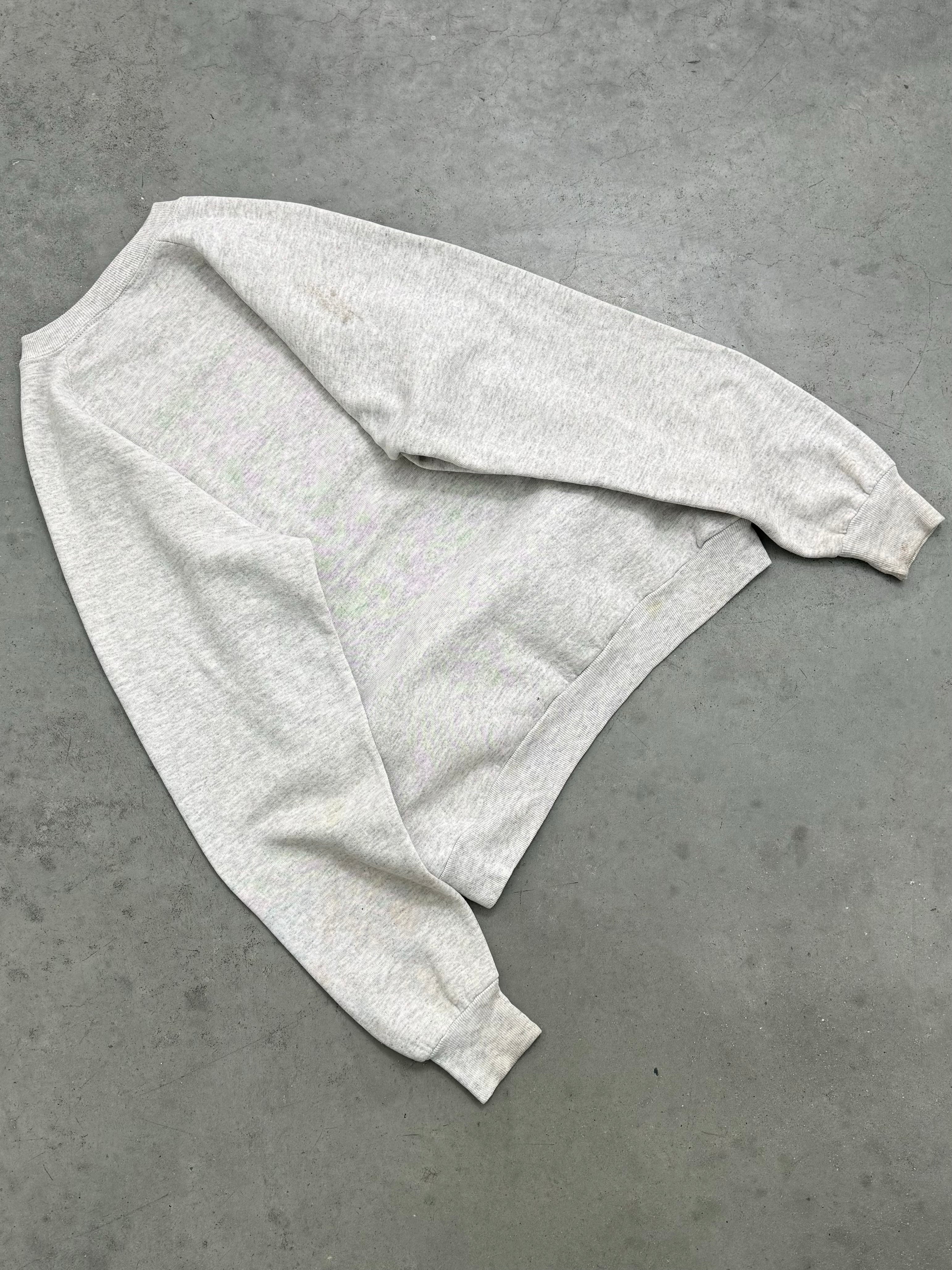 HEATHER GREY "OGUNQUIT" CREWNECK - 1990S